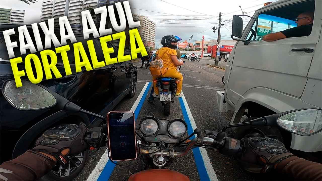 FAIXA AZUL PARA MOTO NA CIDADE DE FORTALEZA? UBER MOTO | 99 MOTO