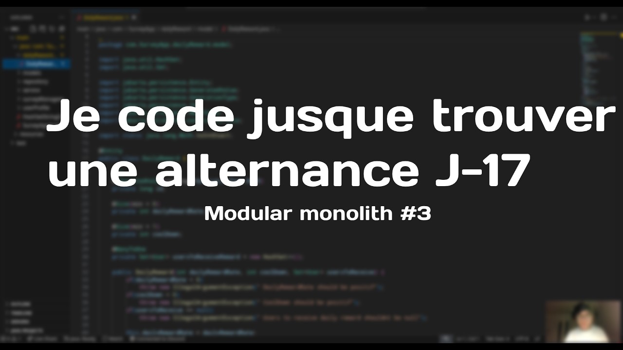 Je code jusque trouver une alternance J-17 Modular Monoliths #3