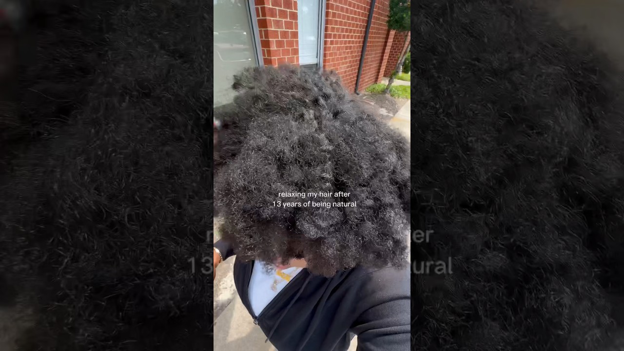 Natural Hair to Relaxed Hair after 13 years ✨ #naturalhair #lifestyle #relaxedhair #skincare