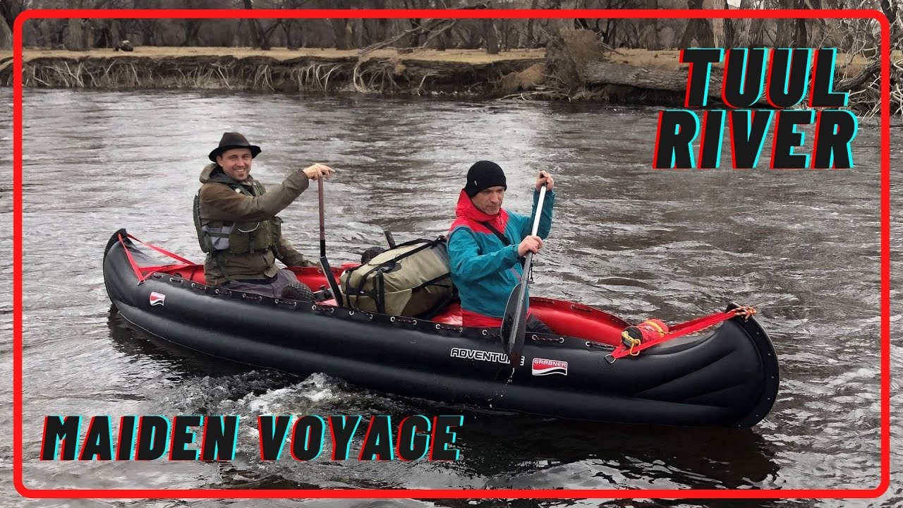 Canoe trip on the Tuul river, Mongolia