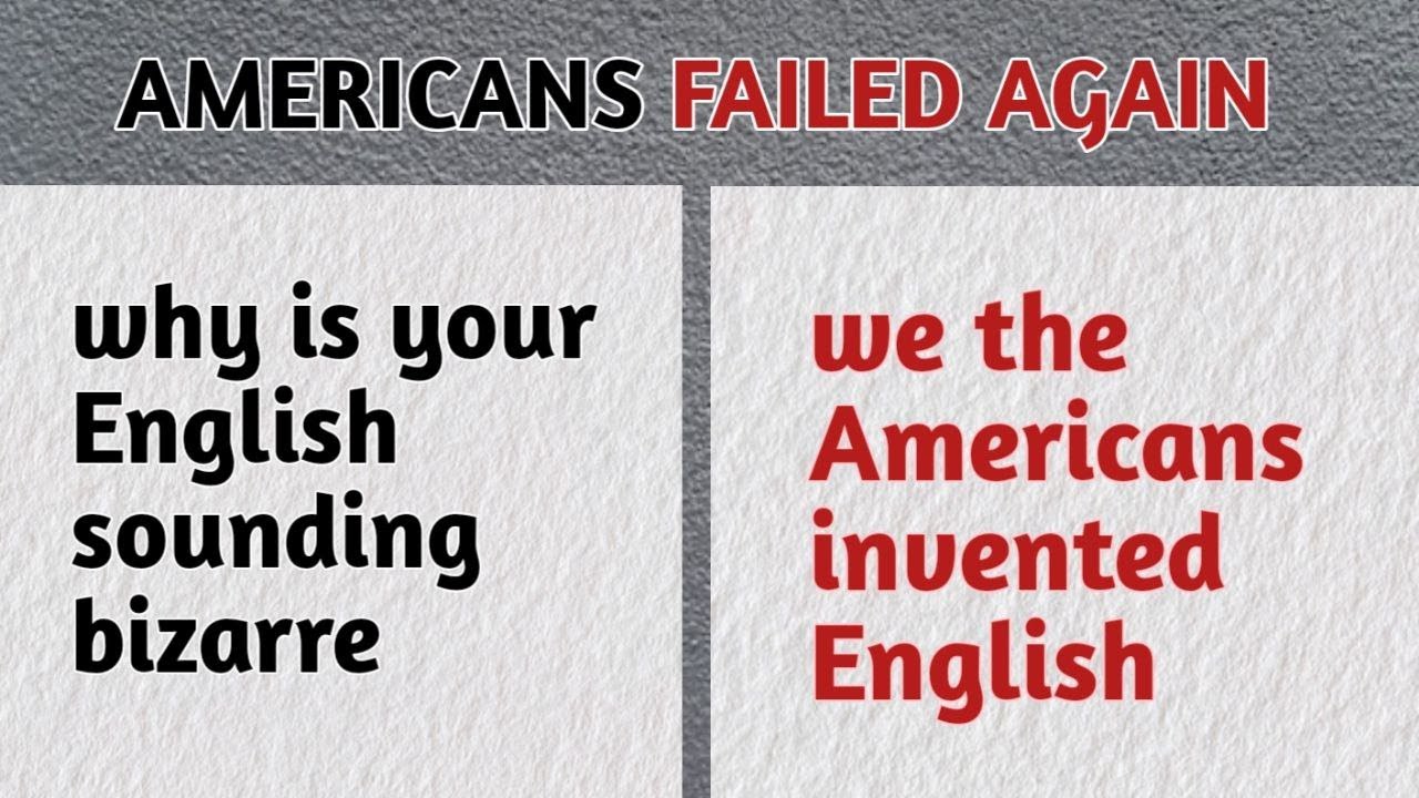 American try to correct British English and failed