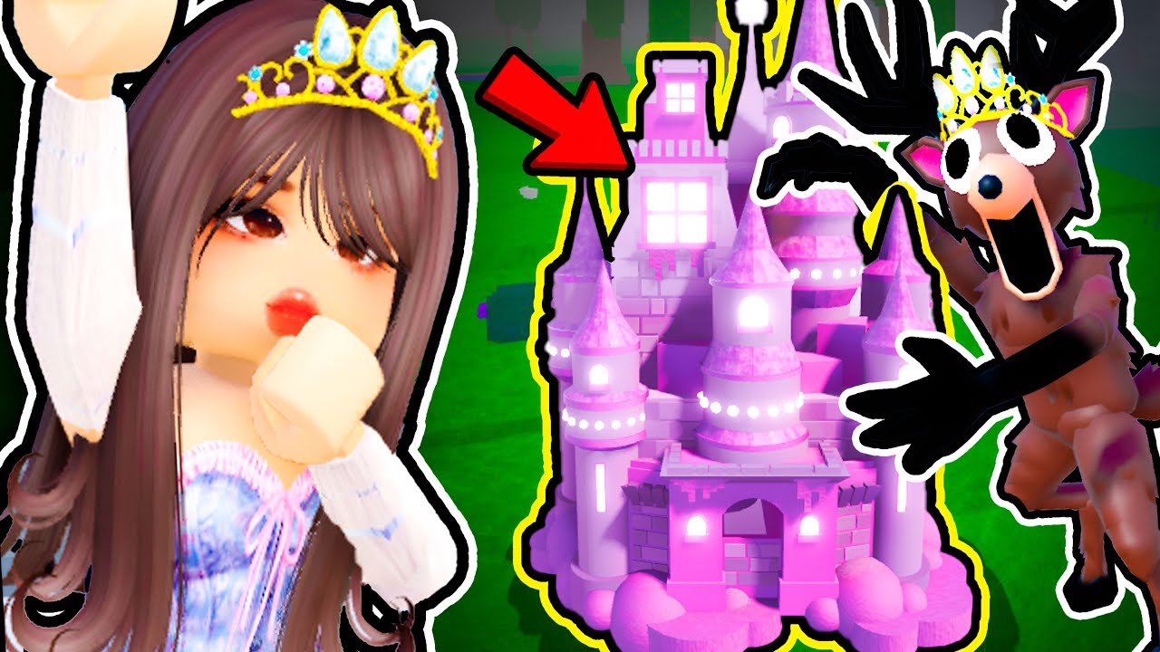 Строим базу-замок Мегапринцессы в 99 ночей в лесу! (Roblox)