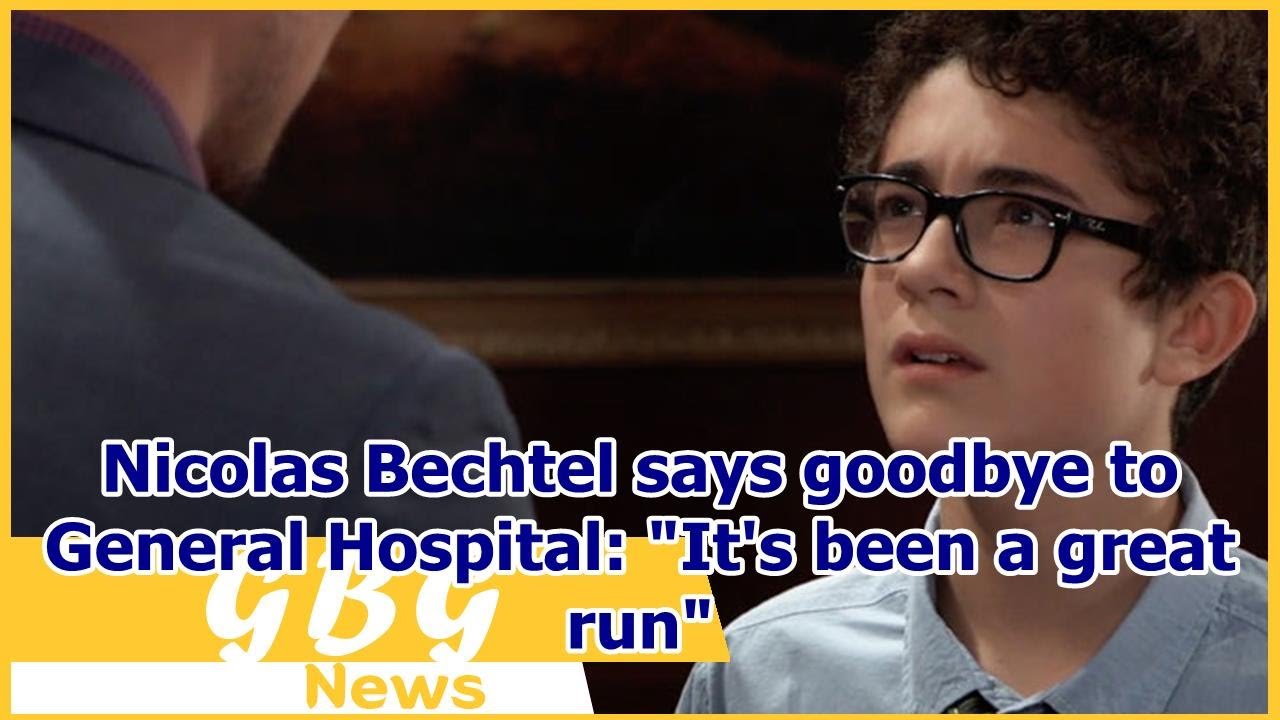 Nicolas Bechtel says goodbye to General Hospital: "It's been a great run"