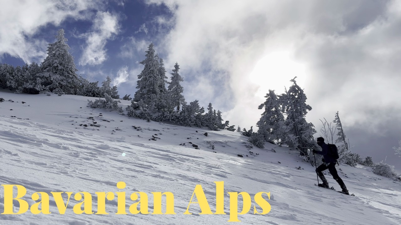 Solo Snowshoeing in the Bavarian Alps after a Snowstorm