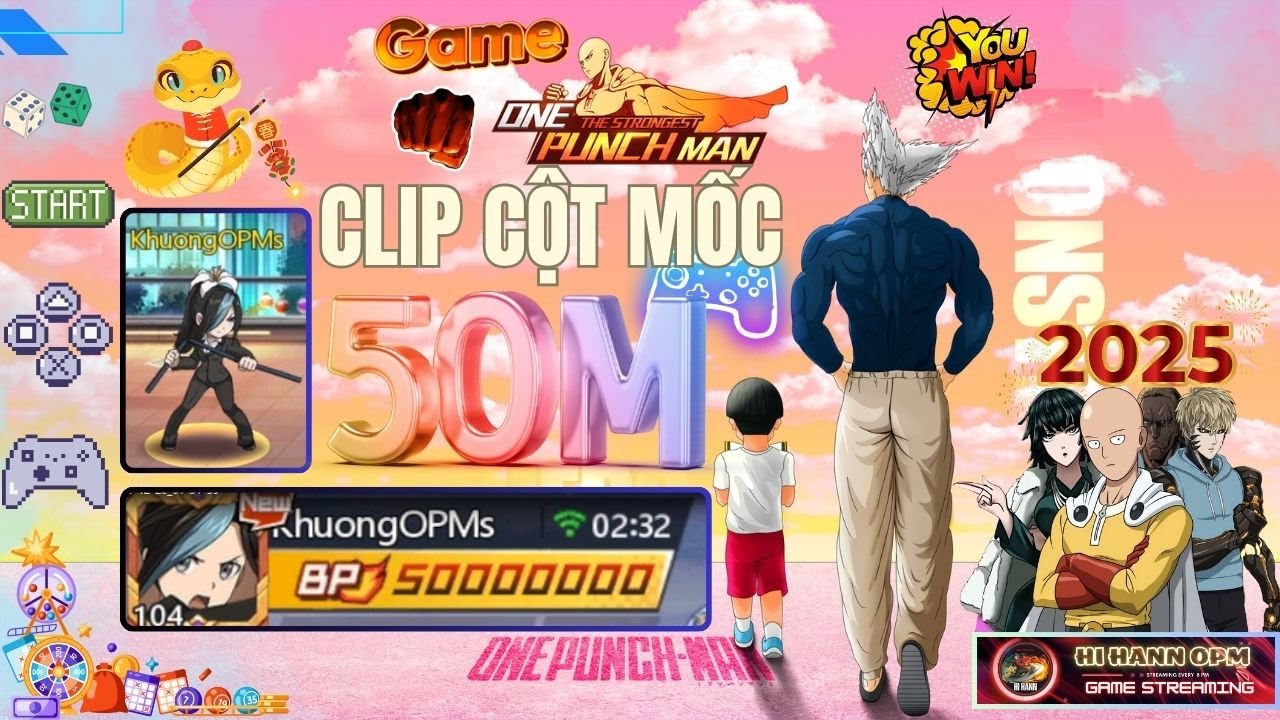 Clip Cột Mốc Lưu Trữ Kỹ Niệm Người Chơi KhuongOPMs Sv 655 Mốc 50M Lực Chiến  Năm 2025 Bỏ Lu&ocirc;n 39 SPD