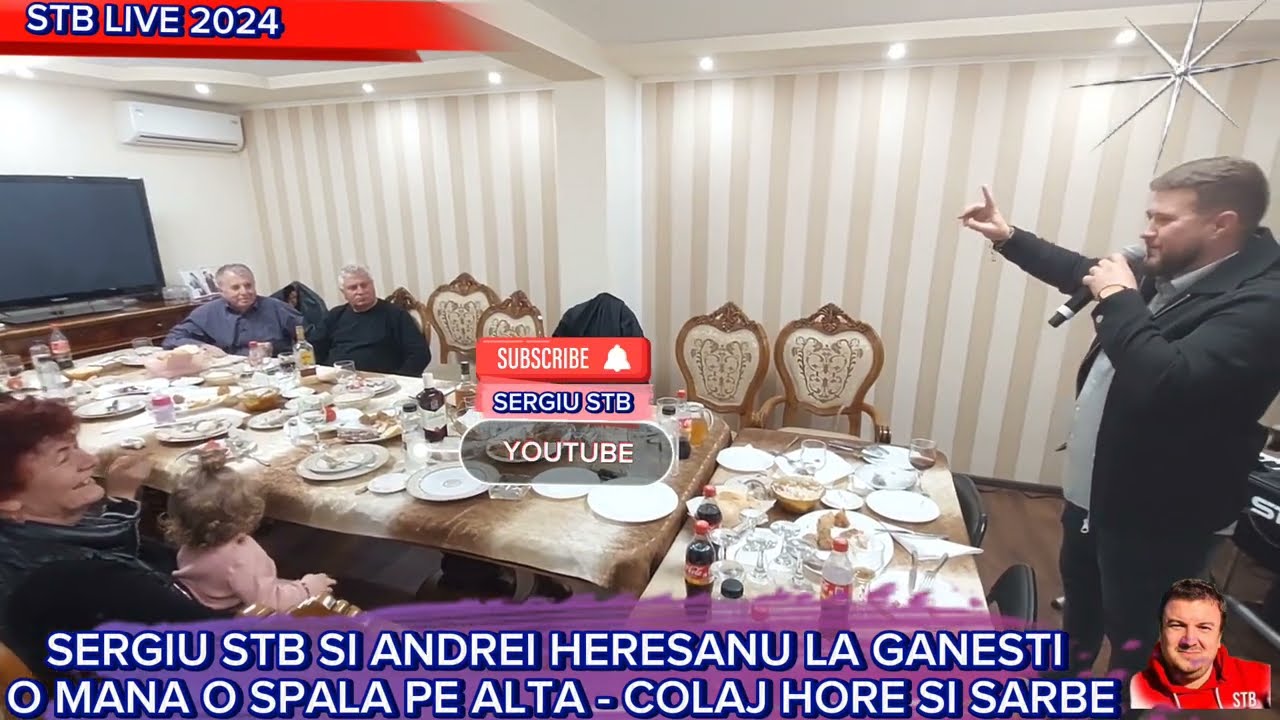 SERGIU STB SI ANDREI HERESANU LA GANESTI - O MANA O SPALA PE ALTA - HORE SI SARBE