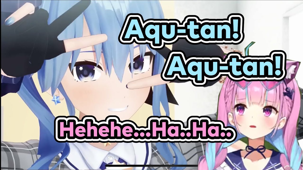 [Eng Sub]Aqua loses under pressure from extroverted Suisei(Minato Aqua/Hoshimachi Suisei) [Hololive]