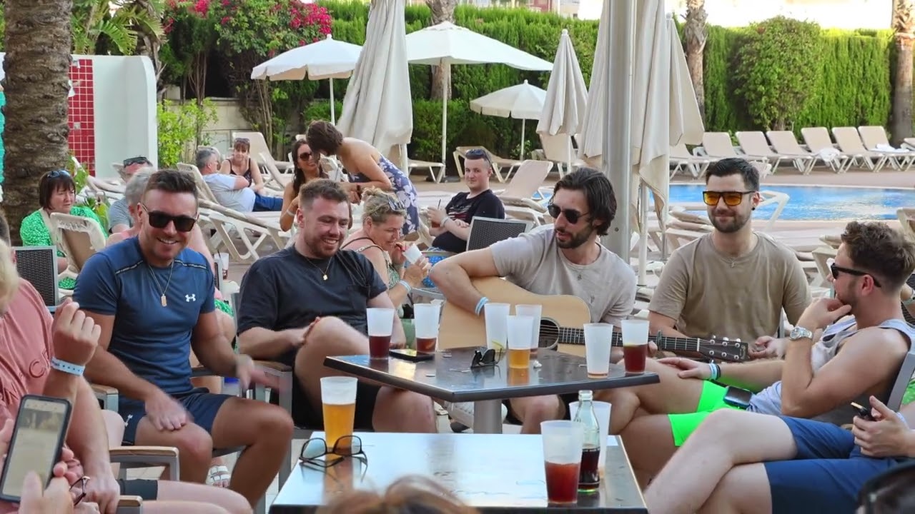 Nathan Carter and Ceol - Carter On The Costa 2023 - Devil Woman by the poolside Diamante Hotel Calpe