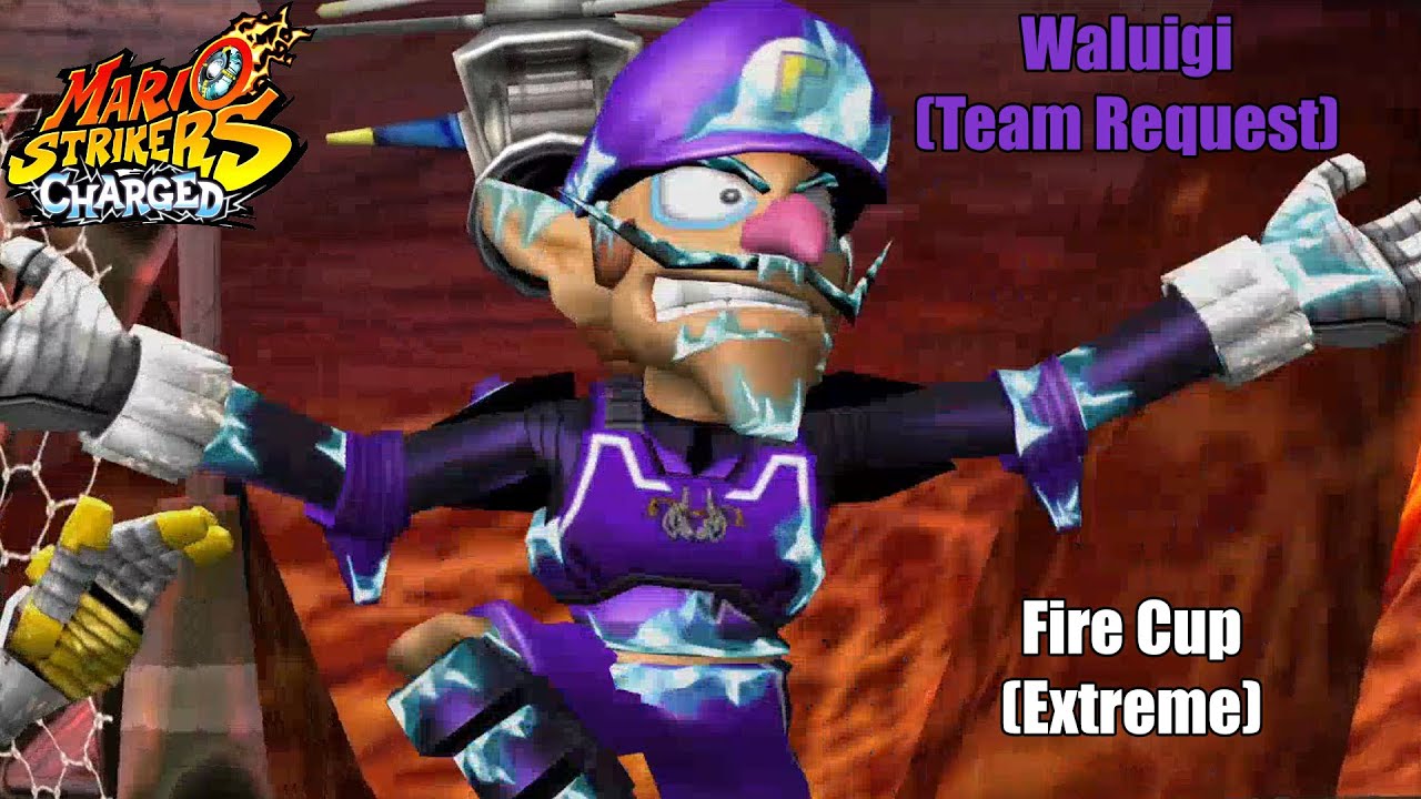 Mario Strikers Charged - Waluigi (Team Request) - Fire Cup (Extreme)