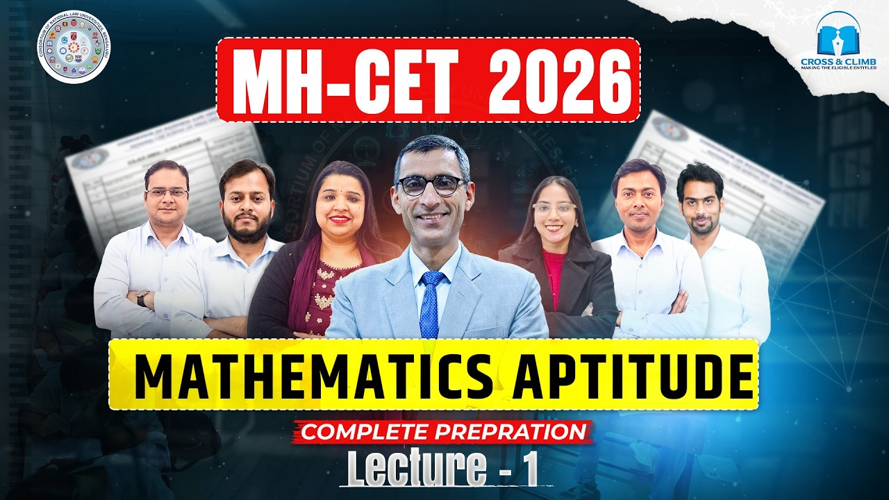 MH-CET Law Maths Lecture 1 | Quantitative Aptitude for MH CET Law 2026 | Syllabus, Exam Pattern