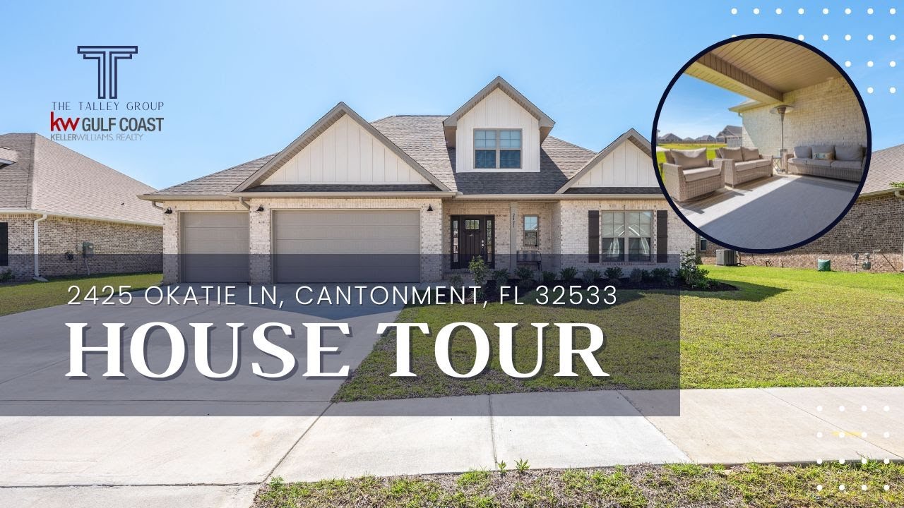 Step inside this 5 Bedroom Home for Sale in Cantonment, Florida! | House Tour |  2425 Okatie Ln