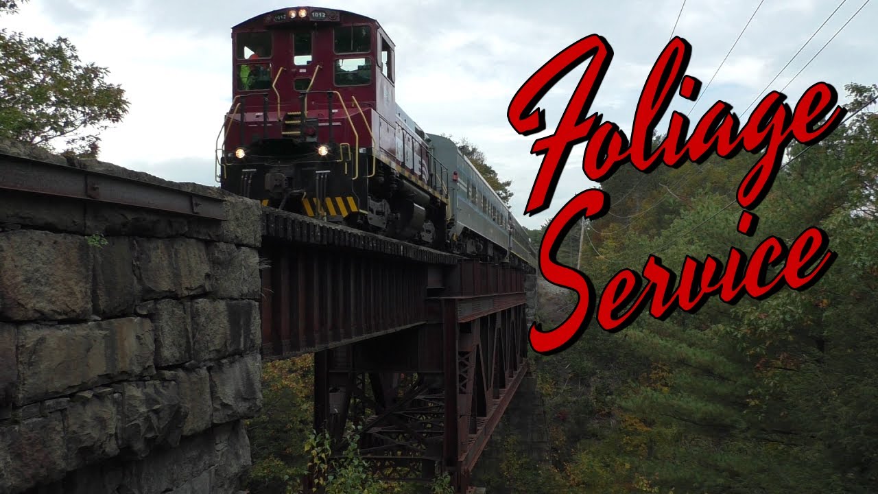 Foliage Season Service on the Winnipesaukee Scenic Railroad - October 2021