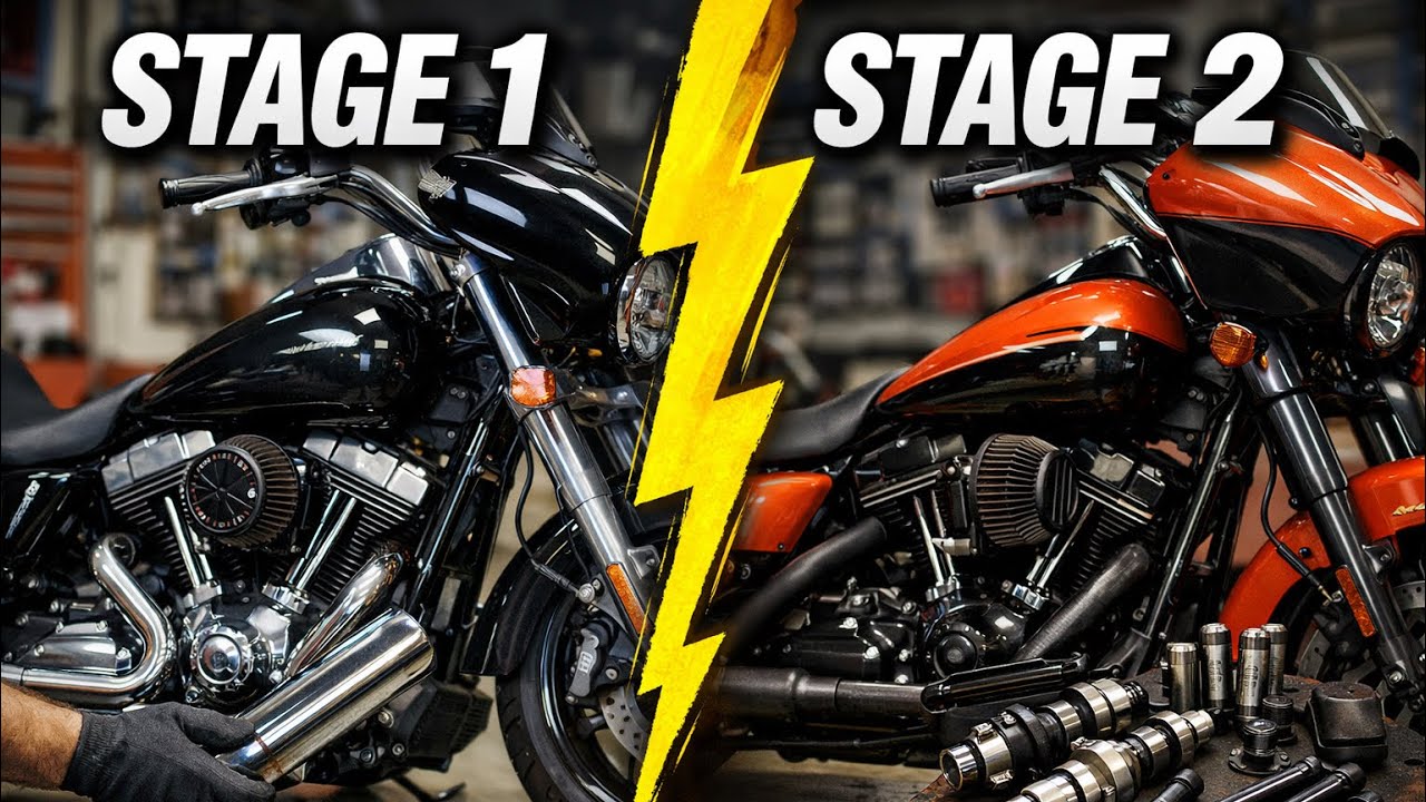 Harley Stage 1 против Stage 2 &mdash; мощность, стоимость и реальные ощущения.