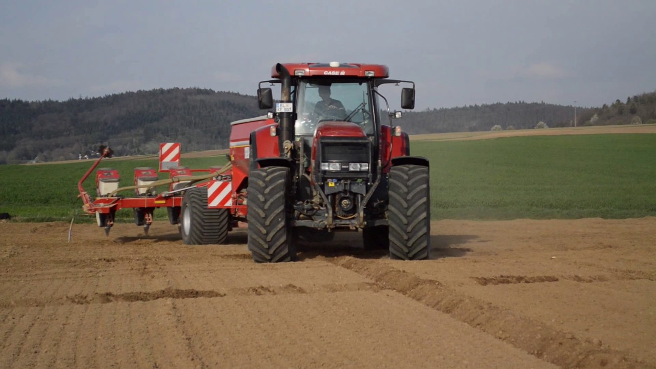 Maisaussaat 2017 mit CaseIH Cvx 195 und Horsch Maistro 8cc // Kostanzer Gbr