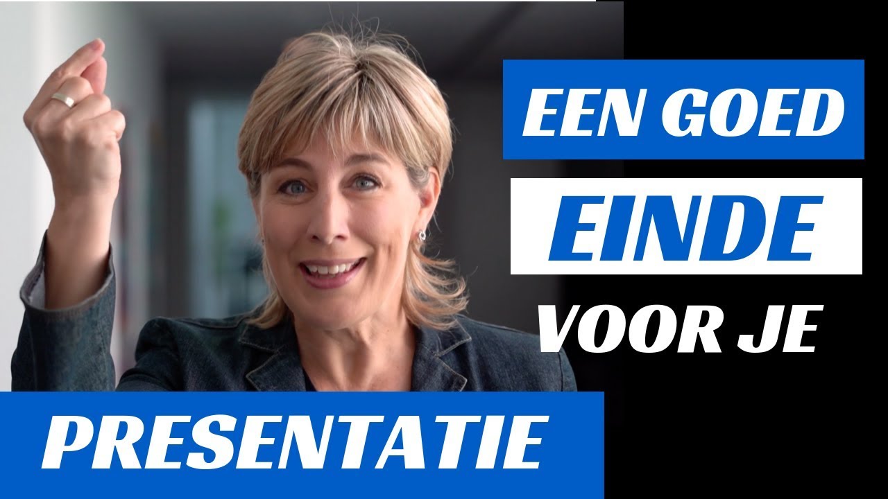 Een goed einde voor een presentatie