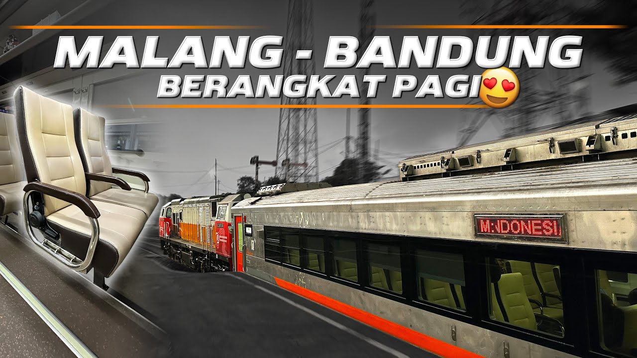 TIKETNYA CUMA 300.000, KITA COBA NAIK KERETA LAGI😁‼️ Trip Malang - Bandung with KA MALABAR