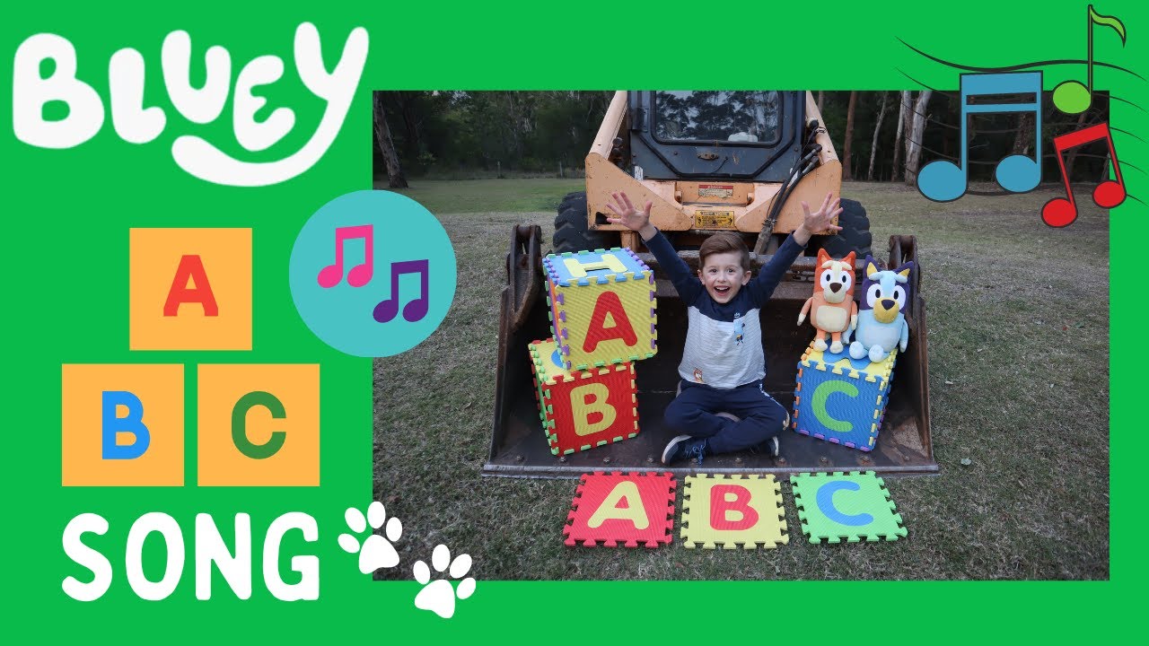 💙 BLUEY & BINGO | Learn English Alphabet for Children | Nursery Rhymes 🎶