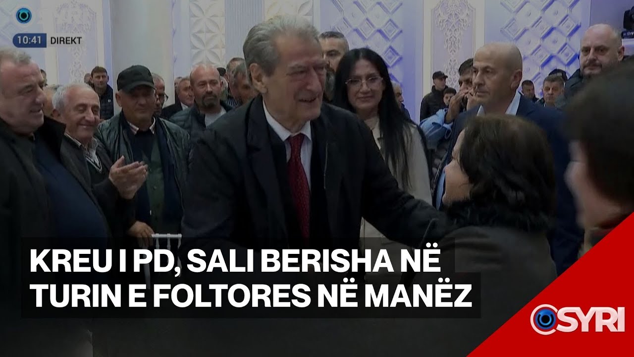 Kreu i PD, Sali Berisha në turin e foltores në Manëz