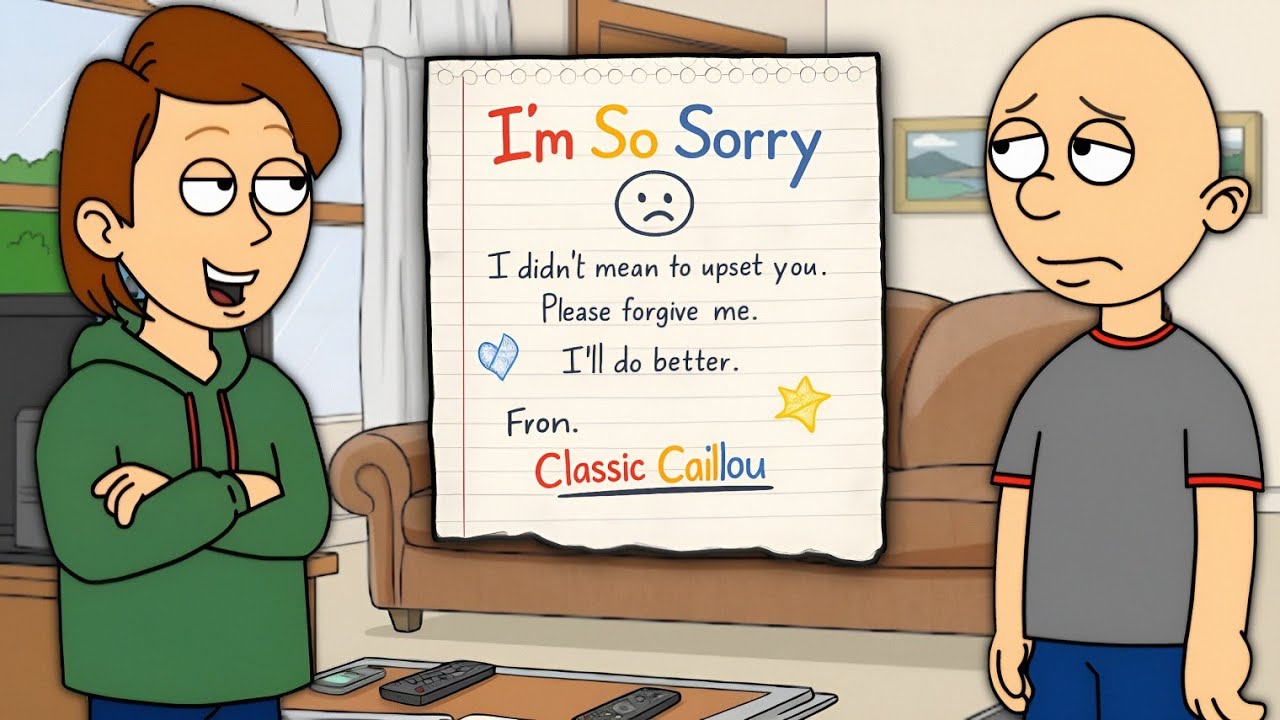 Classic Caillou Writes an Apology Letter | Ungrounded