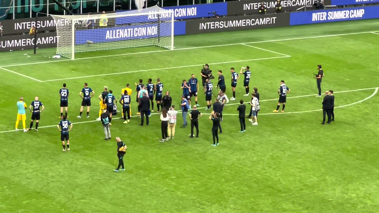Inter - Sampdoria fine PARTITA. L’ OMAGGIO DEI TIFOSI ALLA SQUADRA NERAZZURRA!