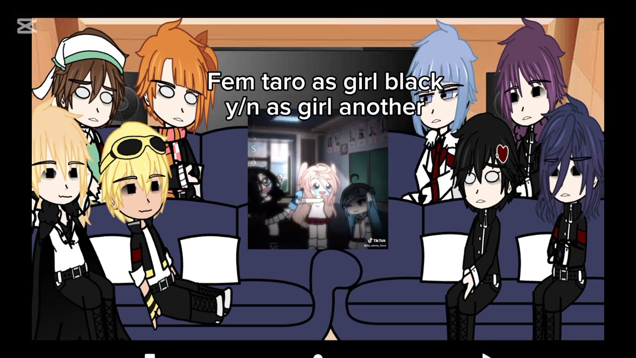 yandere simulator male react to y/n as gacha TikTok...