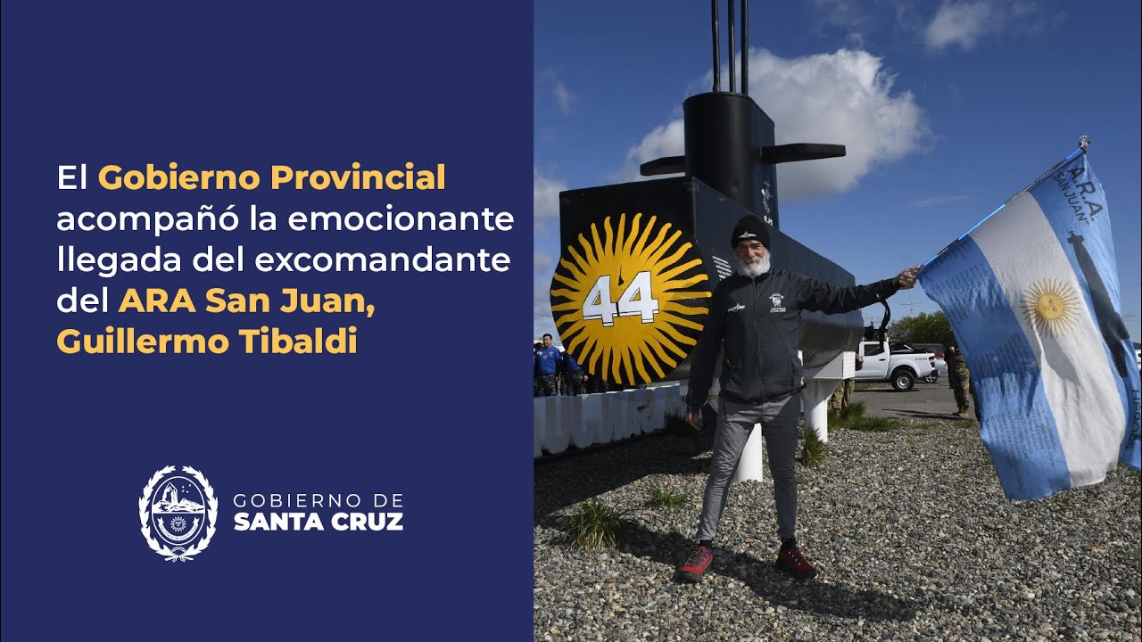El Gobierno de Santa Cruz acompañó la emocionante llegada de Guillermo Tibaldi