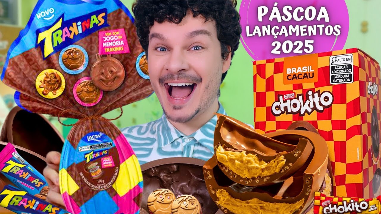 LANÇAMENTOS DE PÁSCOA DE MERCADO 2025: CHOKITO, TRAKINAS - Vale a pena?