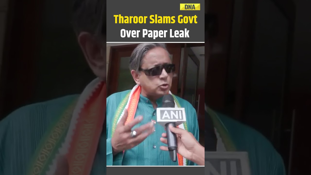 Shashi Tharoor Slams Government Over Repeat Exams Leak | NEET UG Paper Leak 2026