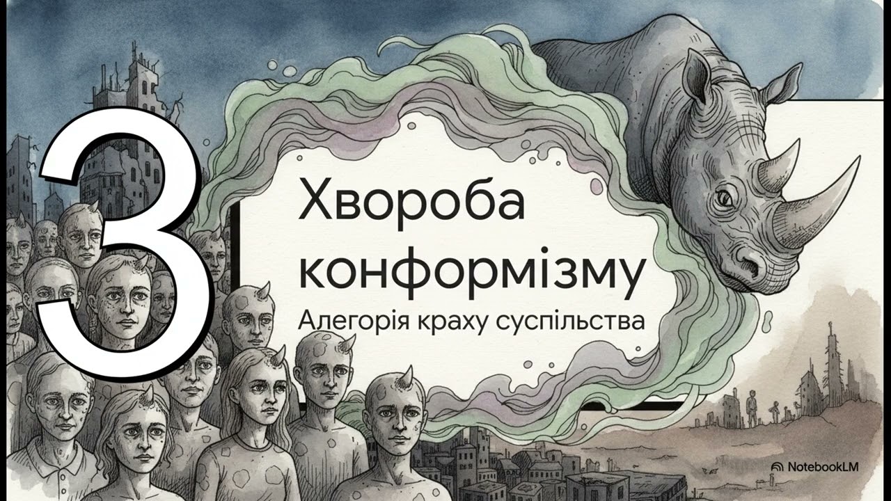 «Ежен Йонеско «Носороги» — антитоталітарна алегорія, масовий психоз і вибір людини»