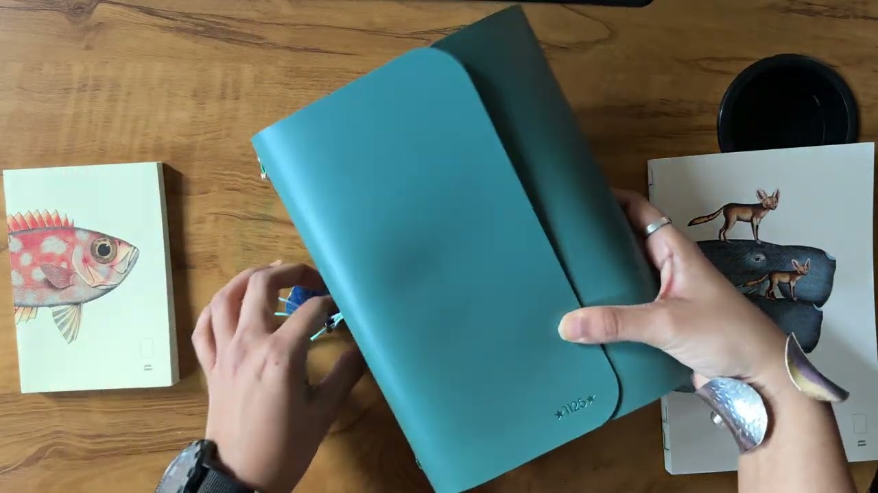 ☆Sting & Snout leather folio journal cover unboxing and walk through☆