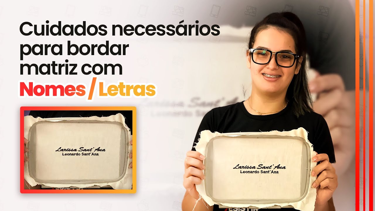 Cuidados na Hora de Bordar Matriz Com Nome  || Free Hand Bordados