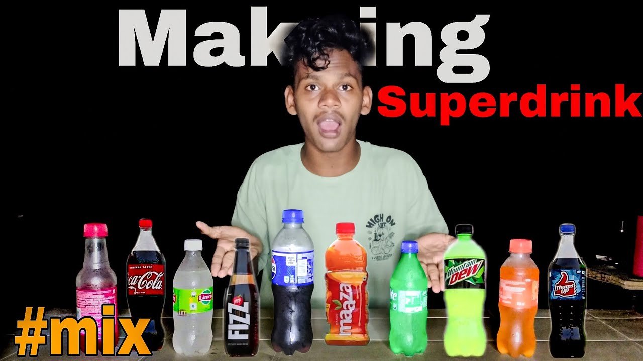 Mixing All Cold Drinks To Make A SUPER DRINK 🏋️