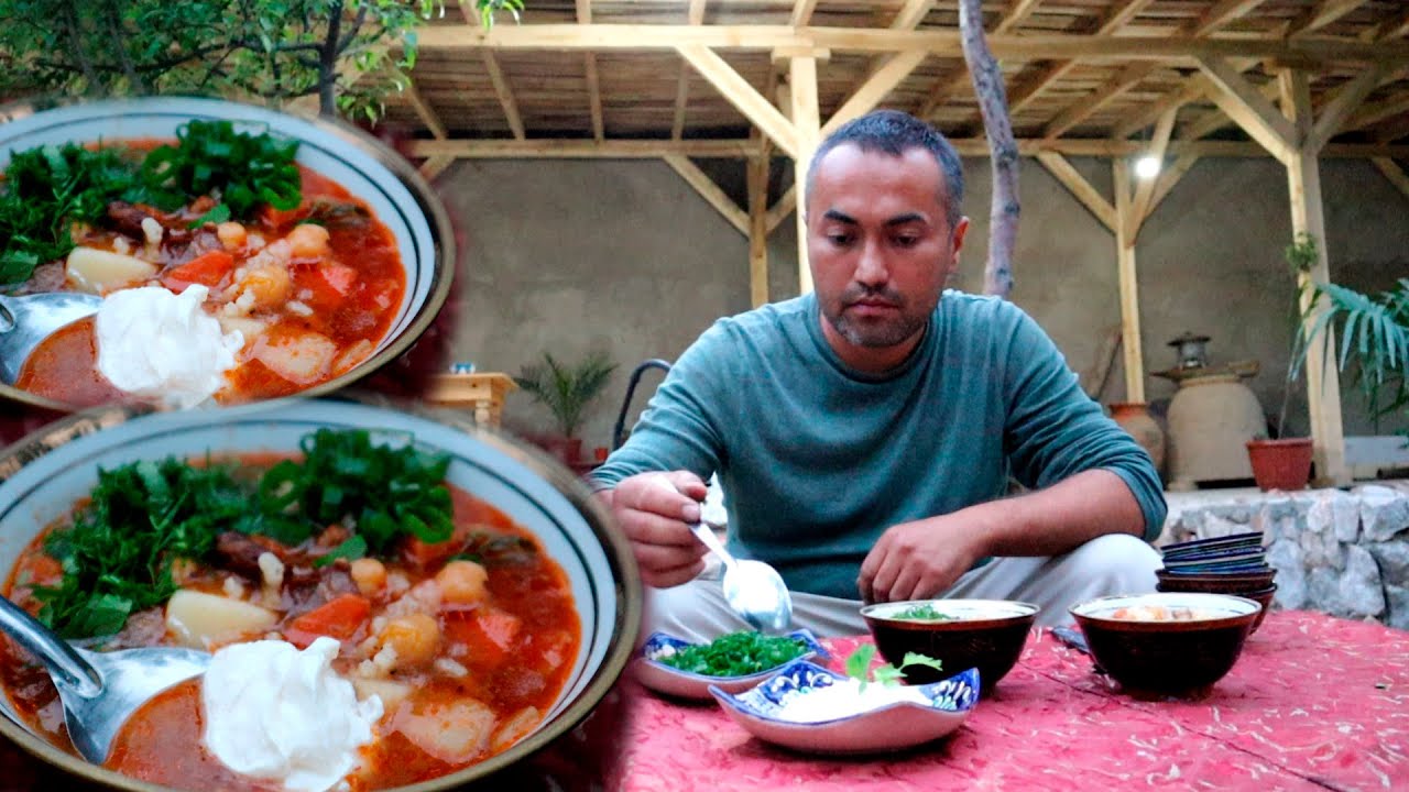 Andijon to'y Mastavasi | Суп мастава по-узбекски с нутом | soup with chickpeas