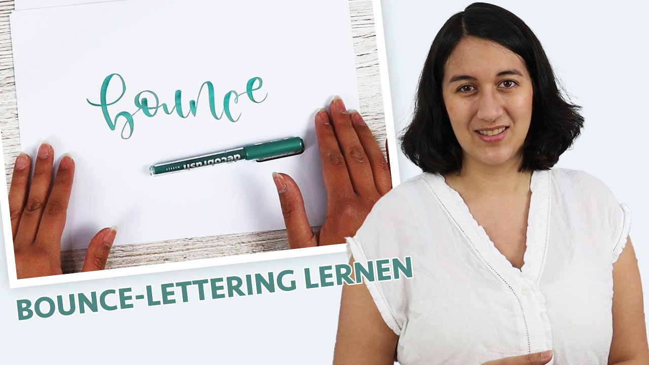 Bounce Lettering - Handlettering Technik für Fortgeschrittene
