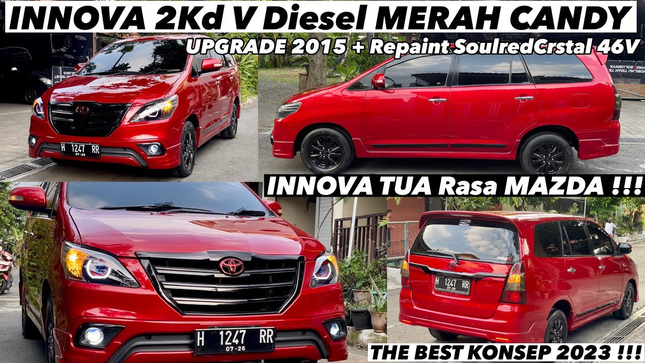 INNOVA V DIESEL 2Kd UPGRADE 2015 merah candy MAZDA Om Deni SEMARANG #modifikasi #pro7 #otomotif