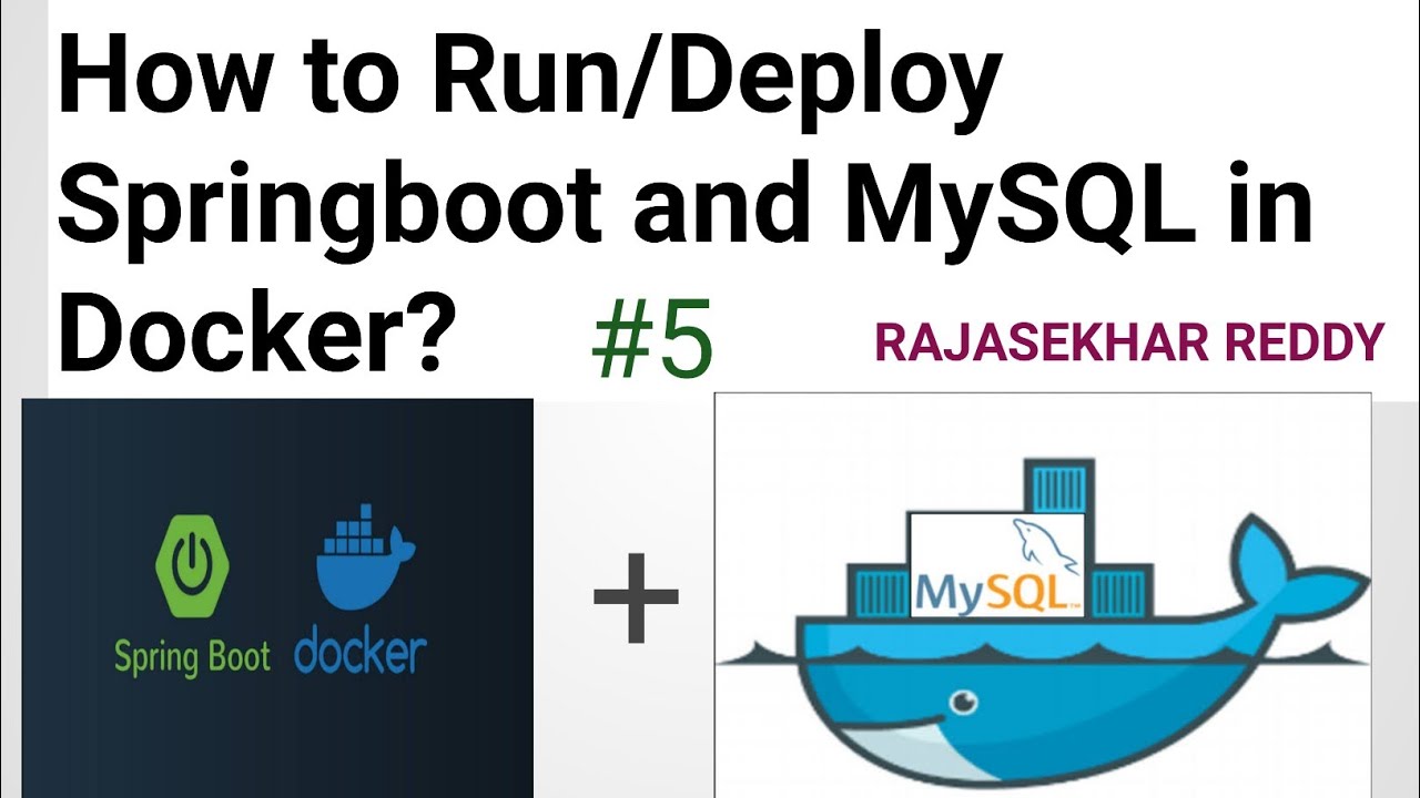 #5 How to Run/Deploy Spring Boot & MySQL in Docker? |  RAJASEKHAR REDDY