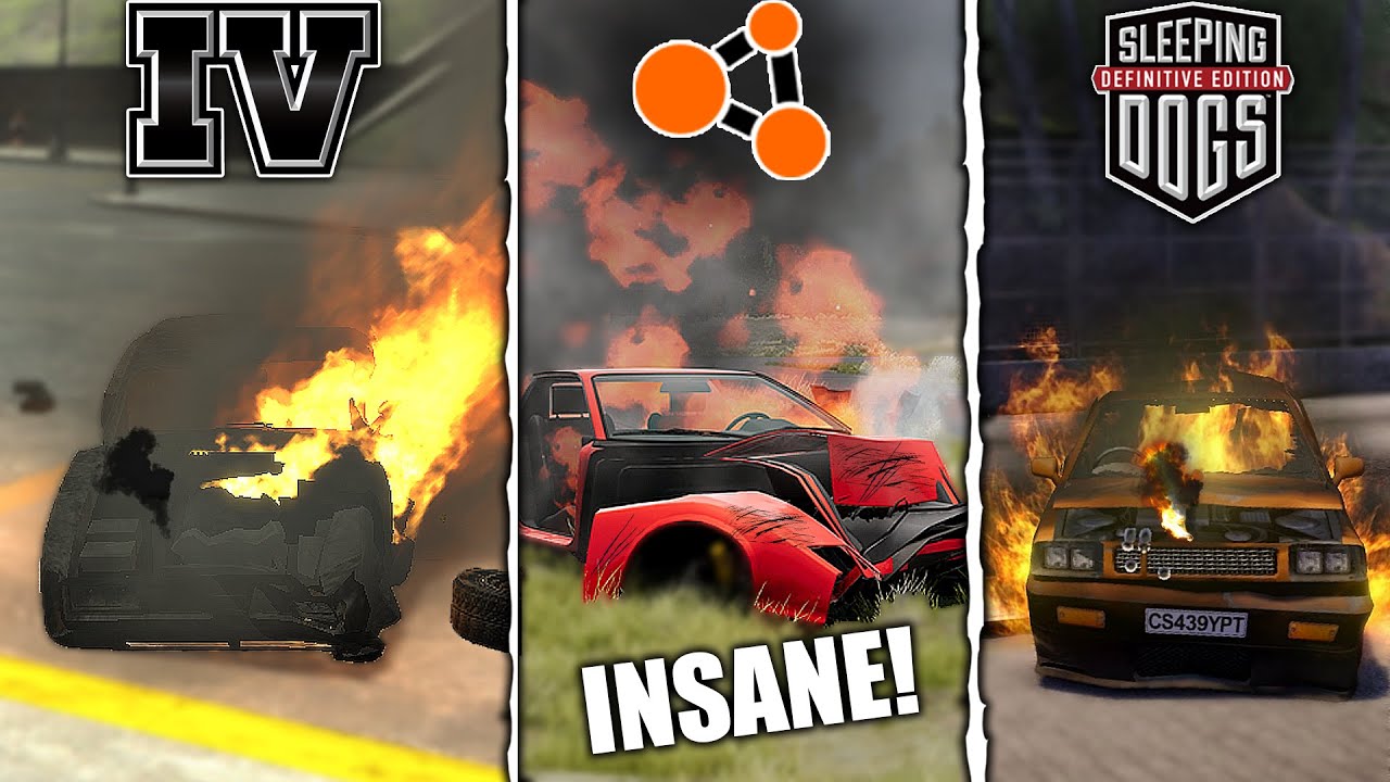 Ranking The MOST Realistic Car Explosion in 16 Open World Games