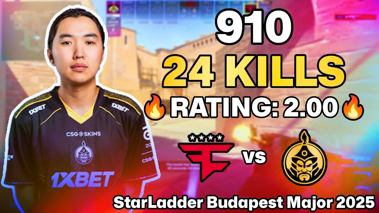 💥 910 POV: MIRAGE AWP DESTRUCTION vs FaZe! | StarLadder Budapest Major 2025