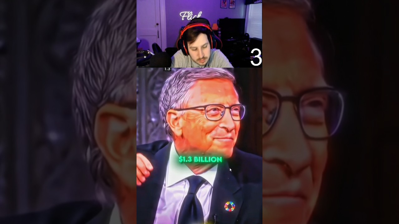 Bill Gates is FILTHY RICH 💰 | #Reaction #Shorts #BillGates