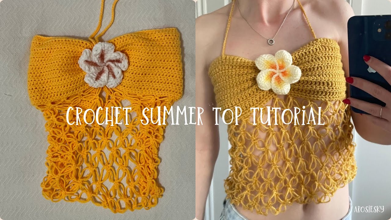 Crochet Top for Summer Tutorial | Absolute Beginner Friendly | How to crochet