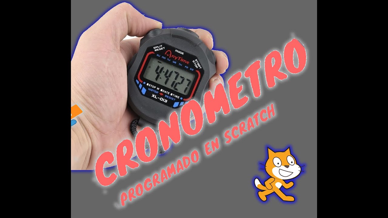Cronómetro programado en Scratch