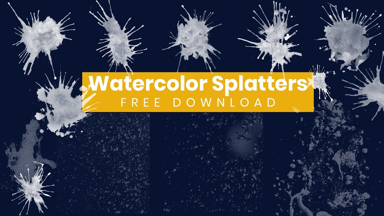 Best 20 Water Splatters Photoshop Brush Free Download