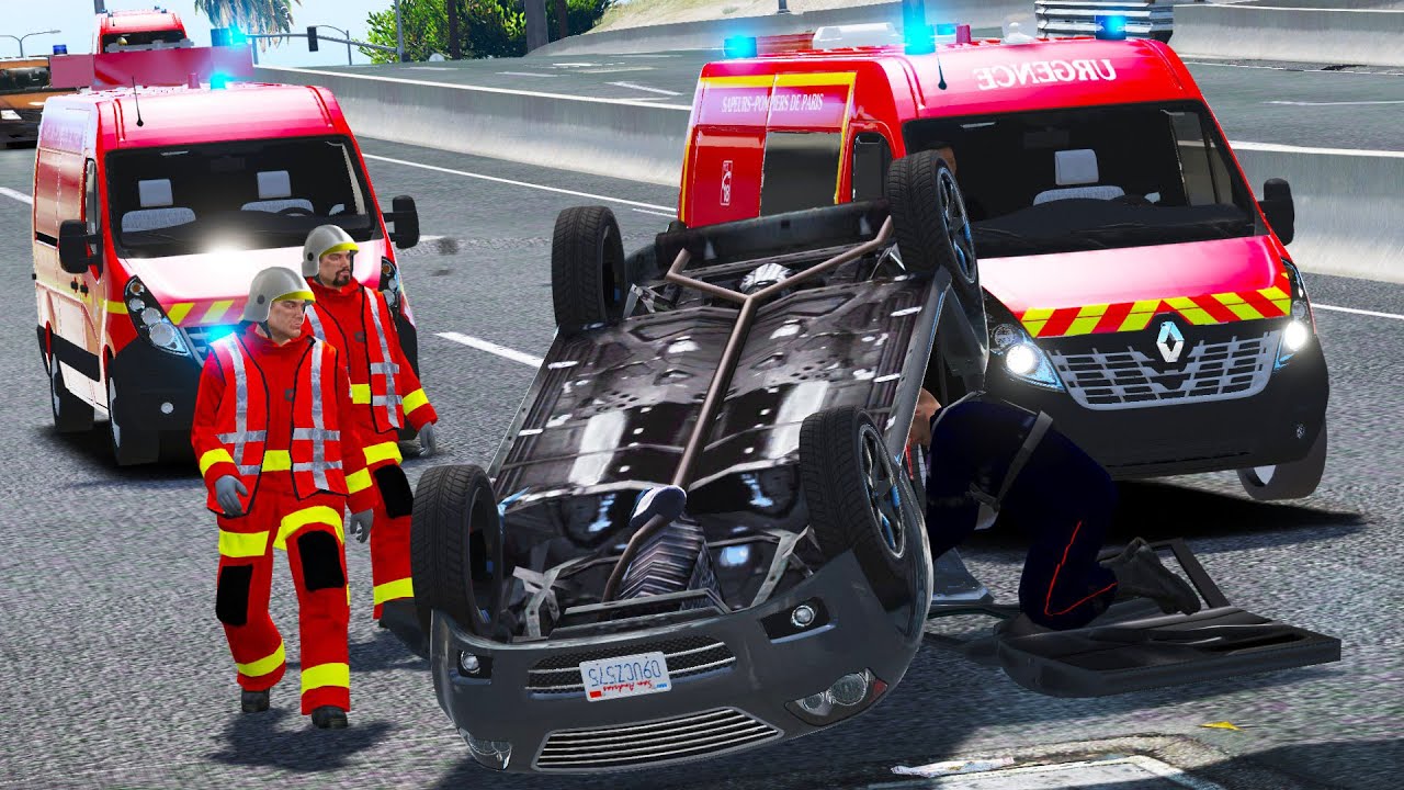 [GTA 5] GROSSE DÉSINCARCÉRATION | POMPIERS DE PARIS #22