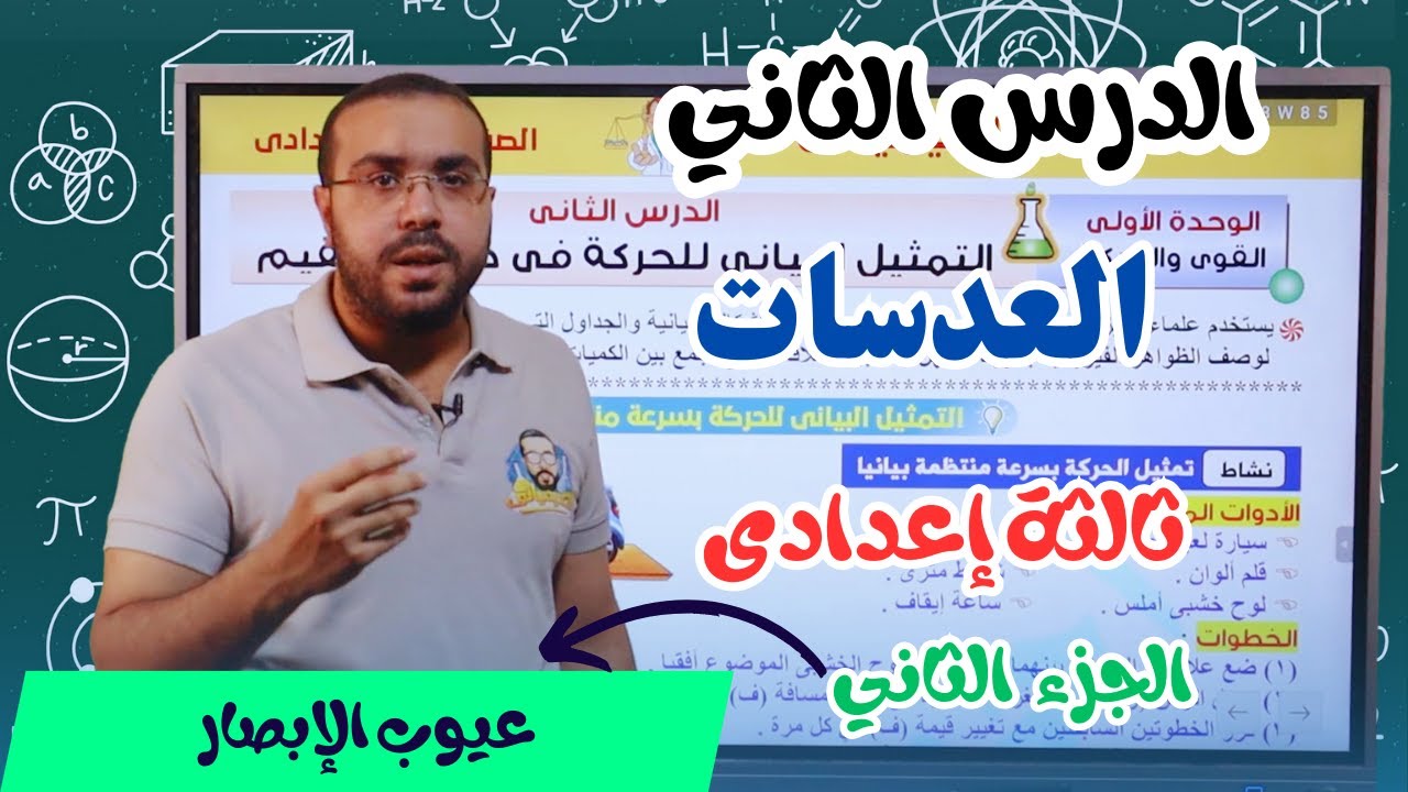 علوم ثالثة إعدادي 2024 | درس العدسات | عيوب الإبصار - ترم 1| أ/ أحمد طارق