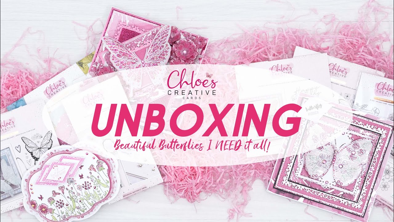 Chloes Creative Cards Beautiful Butterflies Collection Unboxing