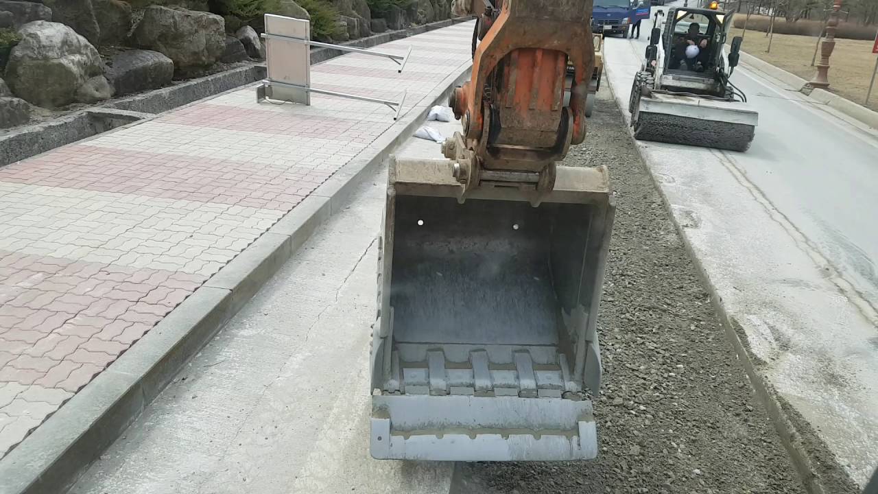 Doosan DX140Wace 굴삭기 티작업 나라시 노하우