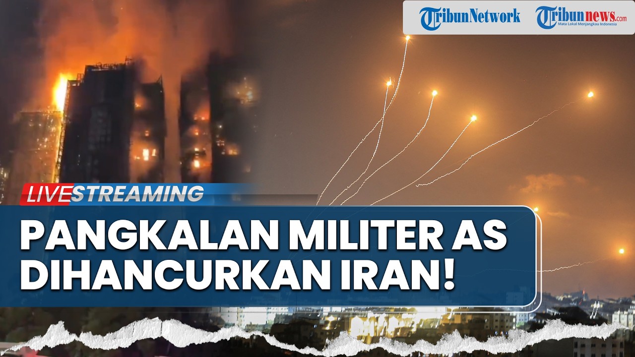 🔴Serangan Besar IRGC! Pangkalan Militer hingga Kedutaan Besar AS Digempur Iran, Dentuman Menggema
