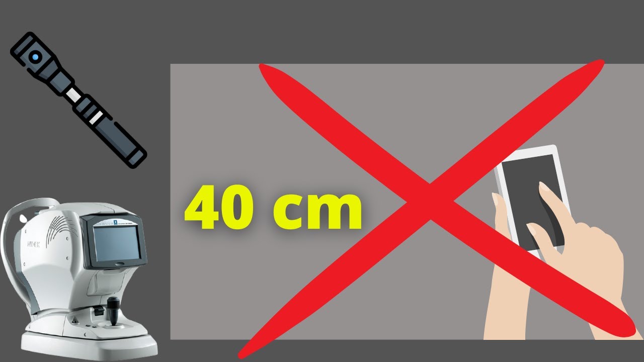 40 CM, ¿Es la distancia adecuada para el examen Optométrico?