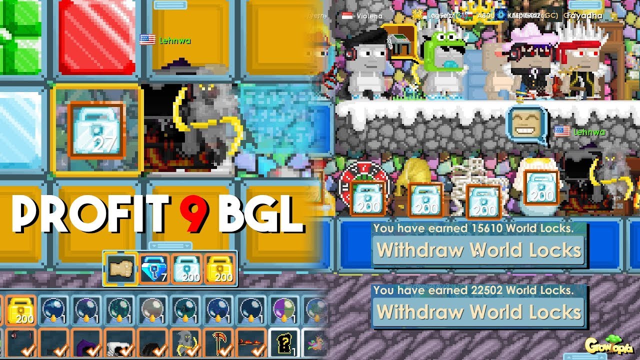 CRAZIEST VENDING PROFIT !?!? LEHNWA DAPAT 9 BGL DALAM 1 VIDEO !! - Growtopia Indonesia