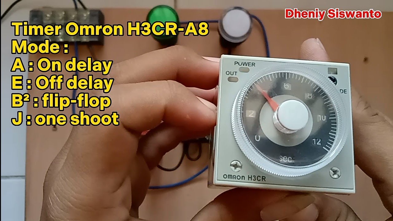 CARA KERJA TIMER H3CR-A8. FUNGSI MODE A, E, B², J